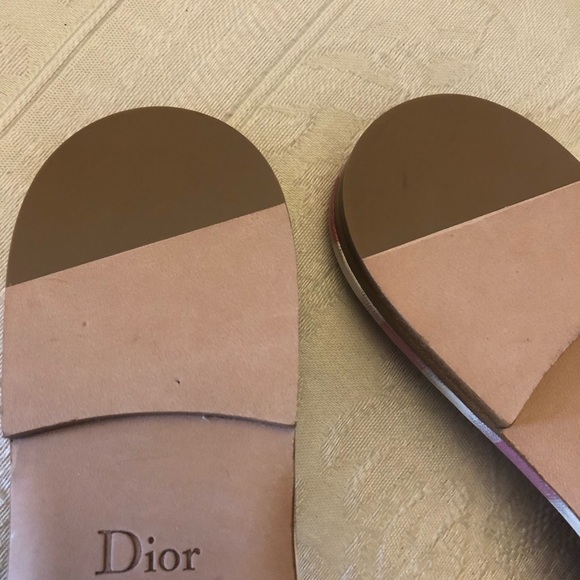 Christian Dior Dway slides embroidered logo size 36 - Picture 11 of 11